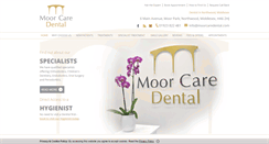 Desktop Screenshot of moorcaredental.com