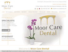 Tablet Screenshot of moorcaredental.com